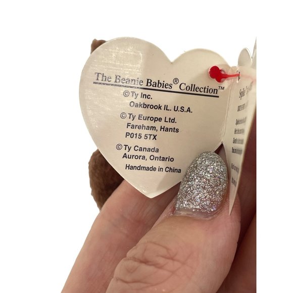 Spike the Rhinoceros Beanie Baby Vintage 1996 Retired Tush Tag Heart Tag in Case - Picture 17 of 17